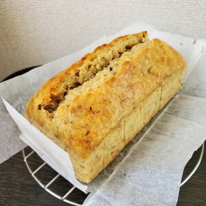 しっとりズッシリ！理想のバナナパウンドケーキ